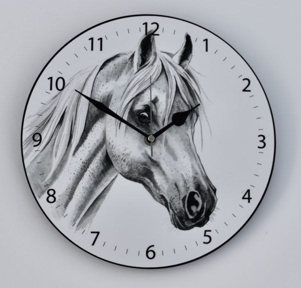 White Horse Wall Clock (CLK-EQ01)