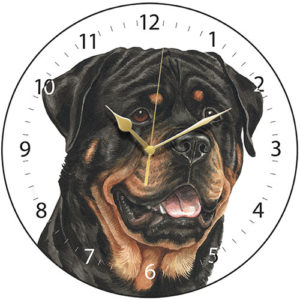 Rottweiler Dog Clock