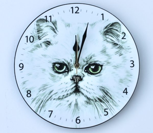 Persian Cat Wall Clock CLK-EC17
