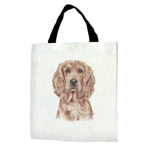 Golden Cocker Spaniel Dog Tote Bag