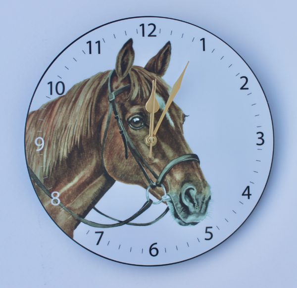 Chestnut Horse Wall Clock EQ07