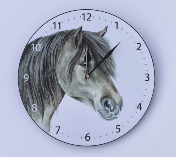 Shetland Pony Wall Horse Clock CLK-EQ09