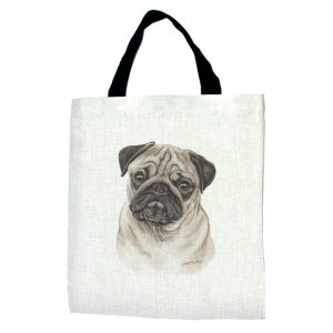 Pug Dog Tote Bag