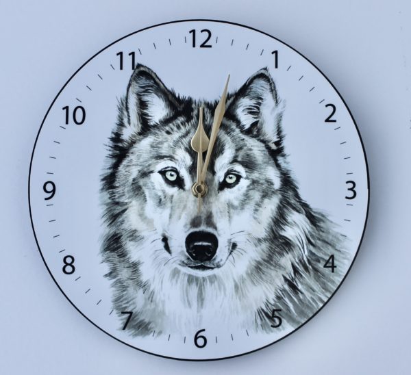 Wolf Wall Clock CLK-WL02
