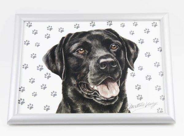 Black Labrador Lap Tray (VLT-125)