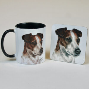 Jack Russell Mug and coaster set