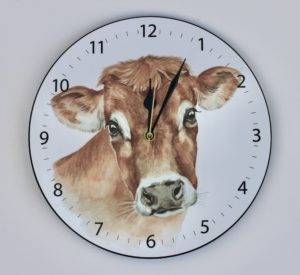 Jersey Cow Wall Clock (CLK-FY02)