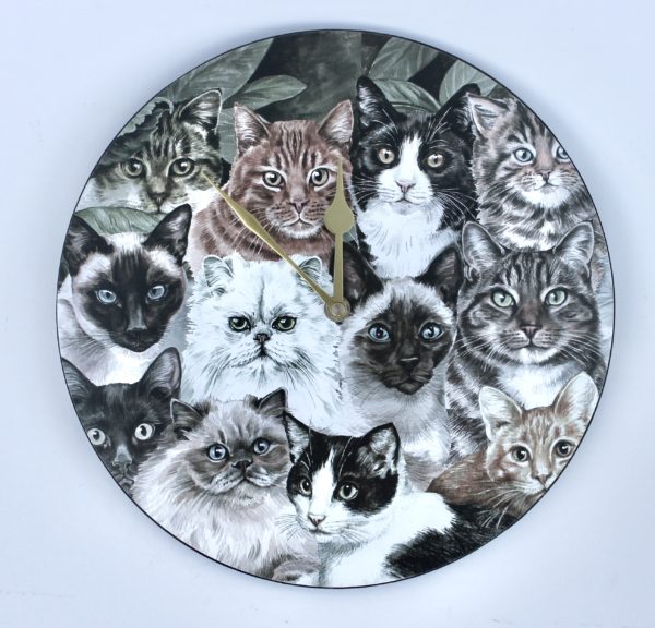 Cats Montage Wall Clock VCLK-CMTG