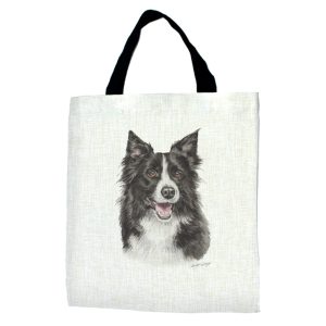 Border Collie Dog Tote Bag