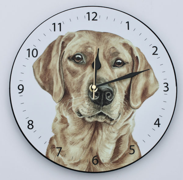 Fox Red Labrador Dog Wall Clock (CLK-263)