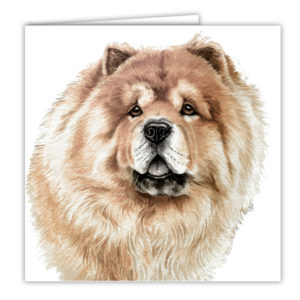 Chow Chow Dog Art Card / Greetings Card (AC-106)