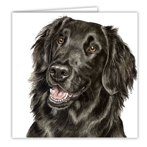 Flat-Coated Retriever Art Card / Greetings Card (AC-124) - Image 2
