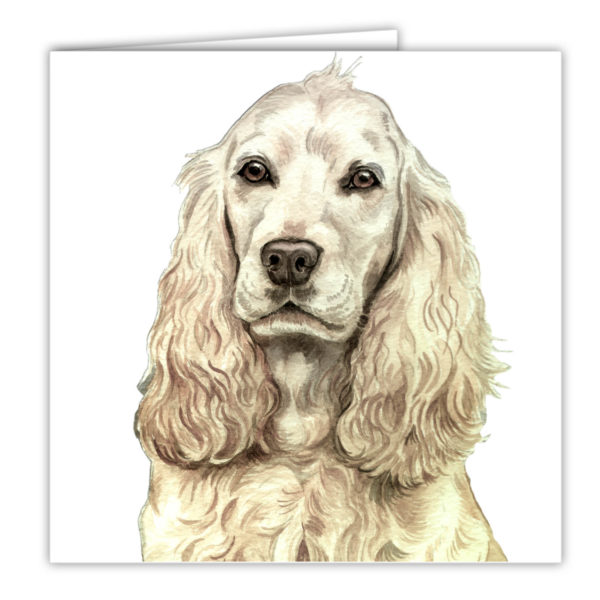 Cocker Spaniel Dog Art Card / Greetings Card (AC-142) - Image 2