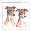 Italian Greyhound Dog Art Card / Greetings Card (AC-184)