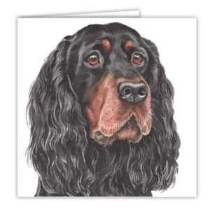 Gordon Setter Dog Art Card / Greetings Card (AC-185)