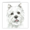 West Highland Terrier Art Card / Greetings Card (AC-248) - Image 2
