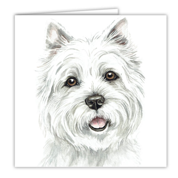 West Highland Terrier Art Card / Greetings Card (AC-248) - Image 2