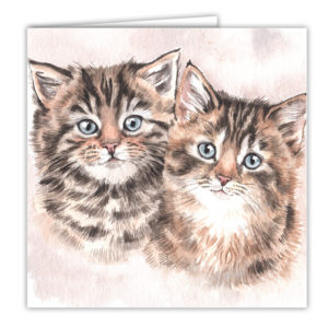 Kittens Art Card / Greetings Card (AC-EC16)