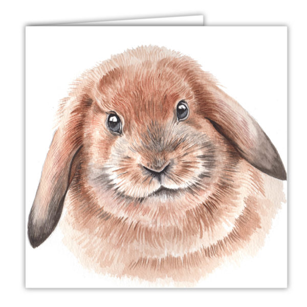 Rabbit Art Card / Greetings Card (AC-FY08) - Image 2