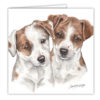 Jack Russell Puppies Art Card / Greetings Card (AC-PU07)