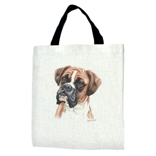 Boxer Dog Tote Bag