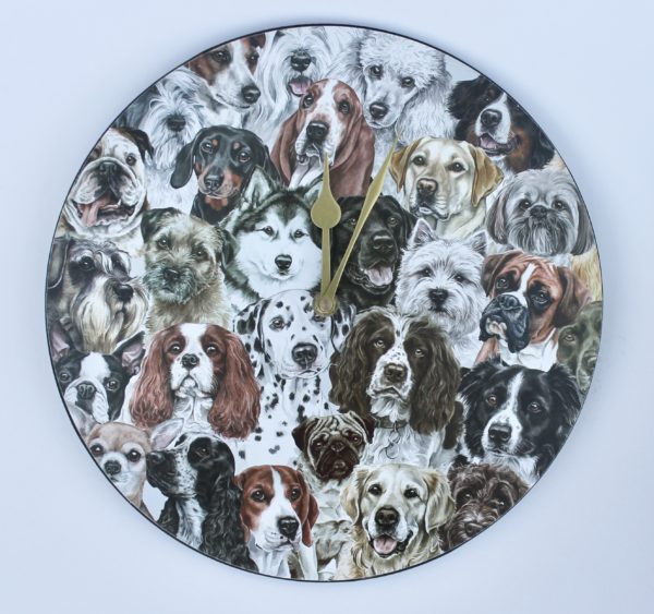 Viceni Dog Montage Wall Clock VCLK-MDGS