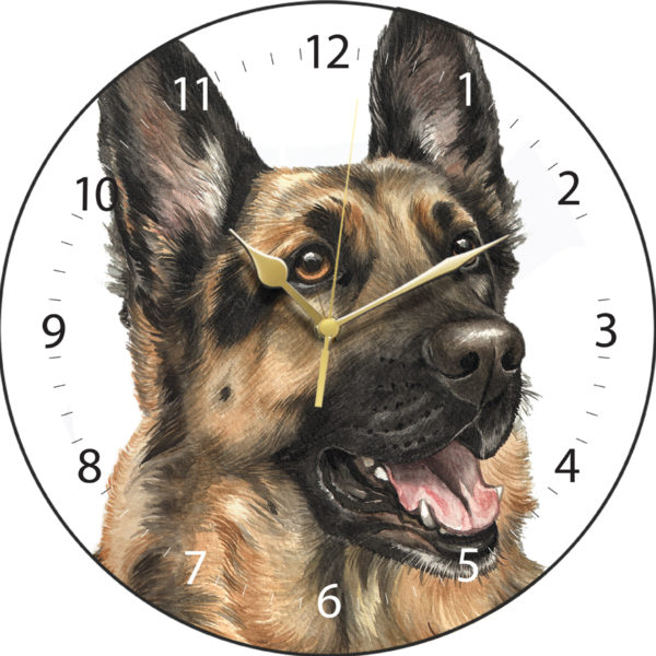 German Shepherd Dog -Clock
