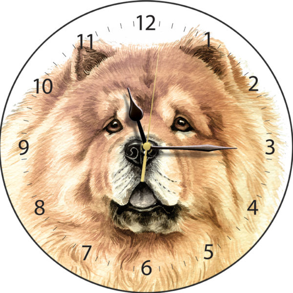 Chow Chow Dog Clock