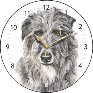 Deerhound Dog Clock