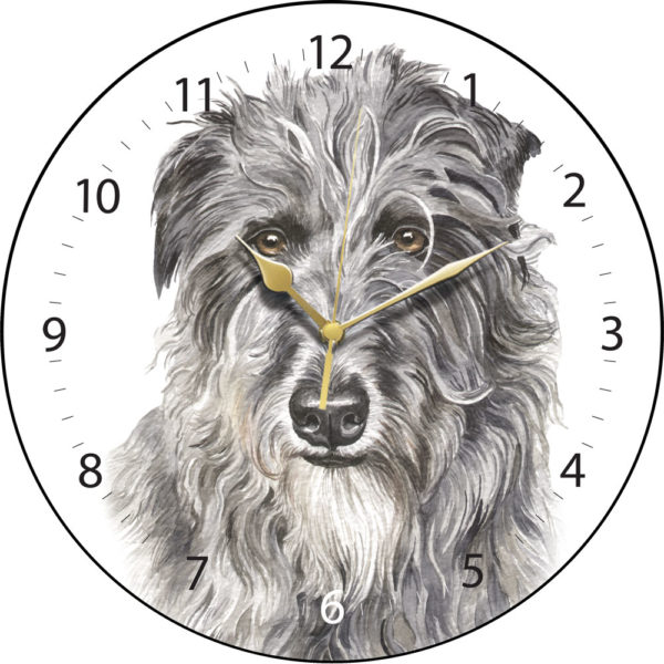 Deerhound Dog Clock