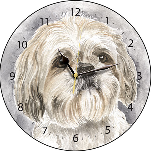 Shih Tzu Dog Clock