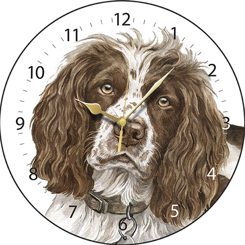 Springer Spaniel Dog Clock