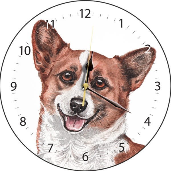 Corgi Dog Clock