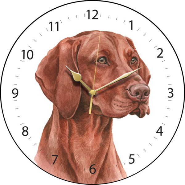 Hungarian Vizsla Dog Clock