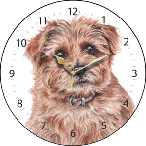 Norfolk Terrier Dog Clock