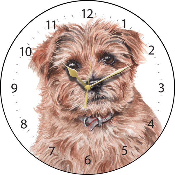 Norfolk Terrier Dog Clock