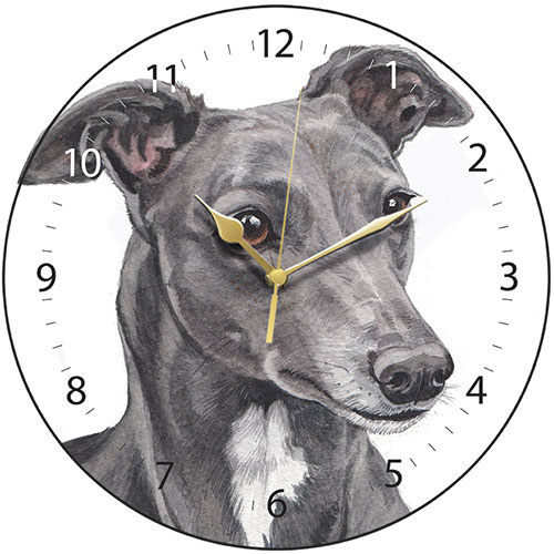 Greyhound Dog Clock