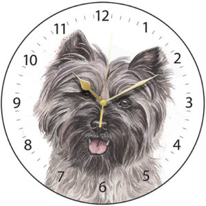 Cairn Terrier Dog Clock