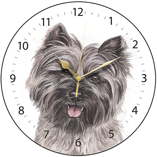 Cairn Terrier Dog Clock