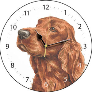 Irish Setter Dog Clock