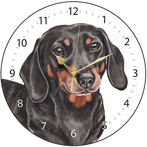 Dachshund Dog Clock