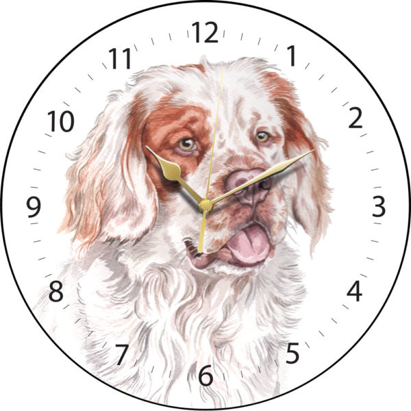 Clumber Spaniel Dog Clock