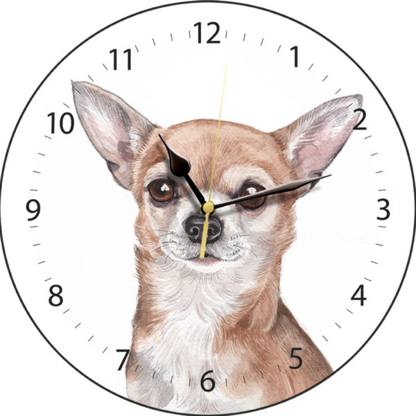 Chihuahua Dog Clock