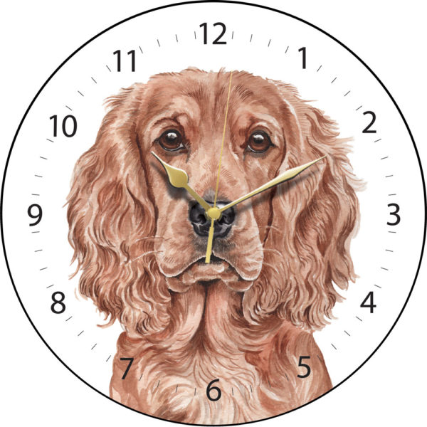 Cocker Spaniel Dog Clock