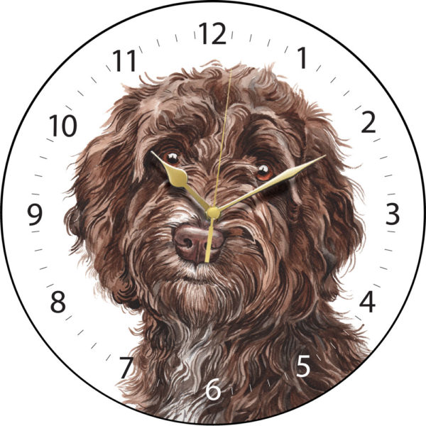 Cockapoo Dog Clock