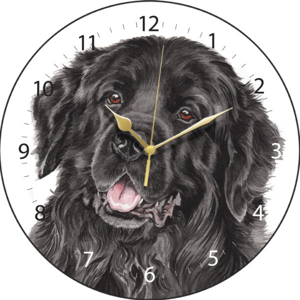 Newfoundland Dog Clock