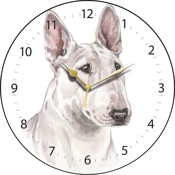 English Bull Terrier Dog Clock