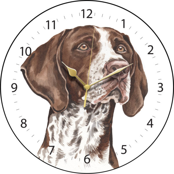 German Shorthaired Pointer Dog Clock