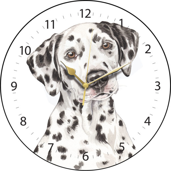 Dalmatian Dog Clock