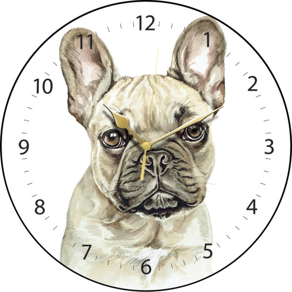 French Bulldog Fawn Dog Clock